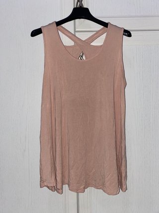 Sexy top scollo incrociato tg. L XL top rosa