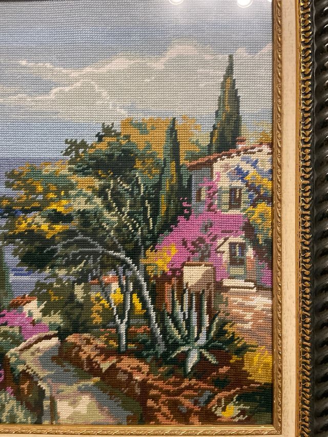 Cuadro de punto , hecho a mano