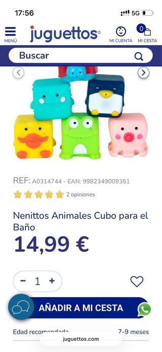 Juguetes para el baño sin estrenar