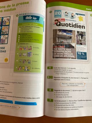 Libro Français Adomania Sm 2º ESO