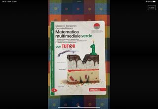 Testo scolastico matematica 1 superiori