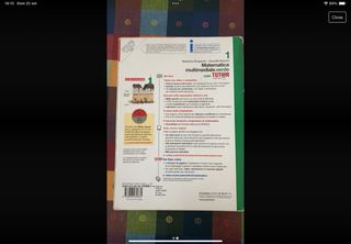 Testo scolastico matematica 1 superiori