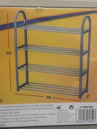 Zapatero metálico de alumino