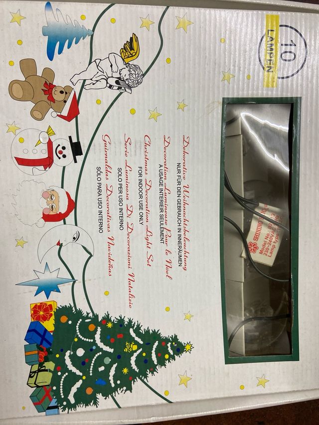 Luces de navidad de 10 lamparas