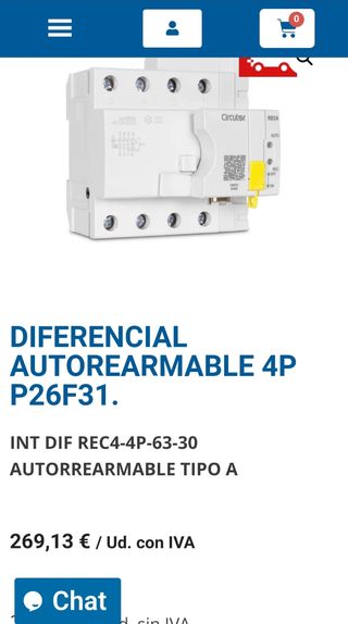 Diferencial Autorearme CIRCUTOR 63A