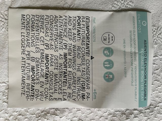 Elevador portatil plegable Olmitos NUEVA