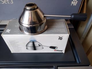 Parilla portatil WMF nueva con fogon gas rellenabl