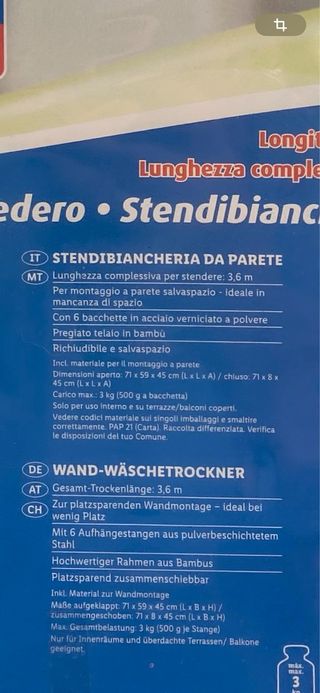 Tendedero plegable madera