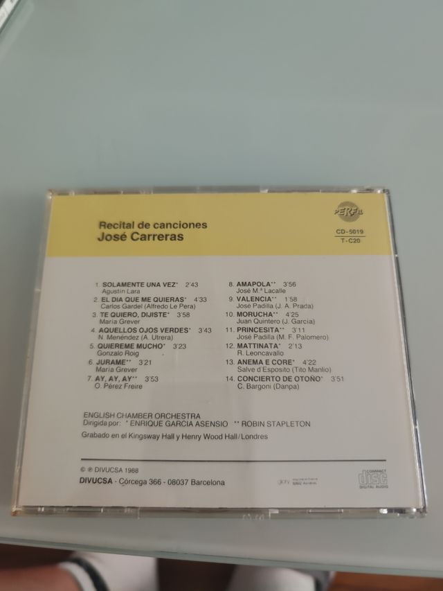 José Carreras-Recital de Canciones