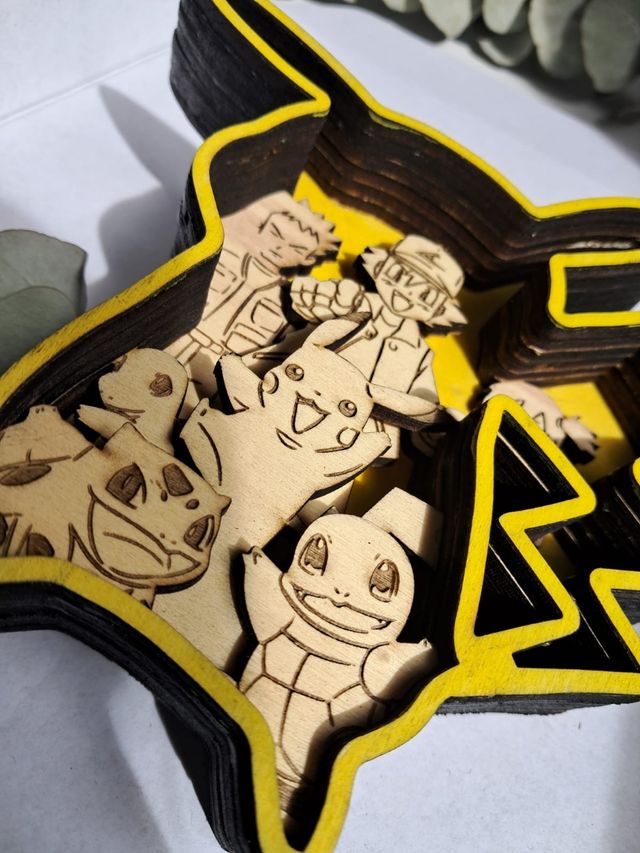 Pieza de arte temática Pokémon pikachu