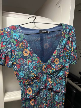 Vestido estampado Corte Inglés.