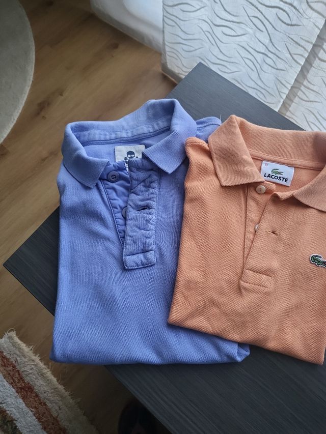 Dos polos manga corta y 2 manga larga