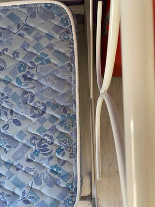 Estructura metálica cama - sofá 90cm + colchón 80