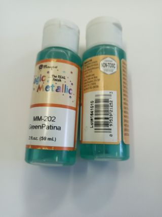 Lote de 2 pátina Magic Metallics MM 202