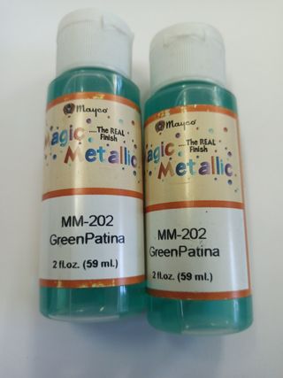 Lote de 2 pátina Magic Metallics MM 202