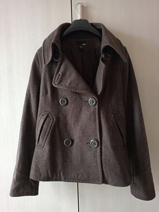 Cappotto marrone doppiopetto