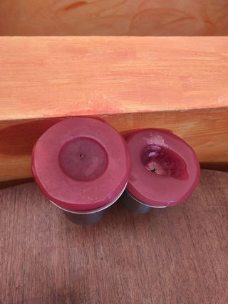 2 portacandele alluminio