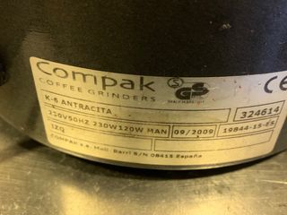 Molinillo café hostelería. COMPAK