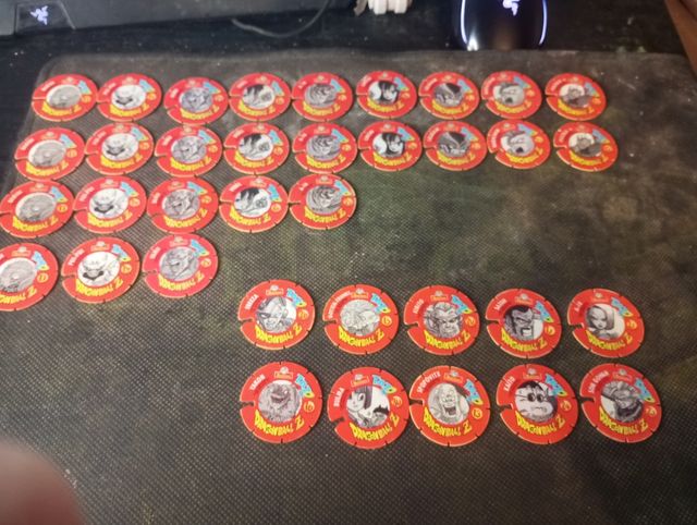 dragon ball z tazos matutano