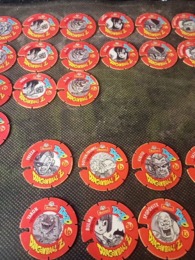 dragon ball z tazos matutano