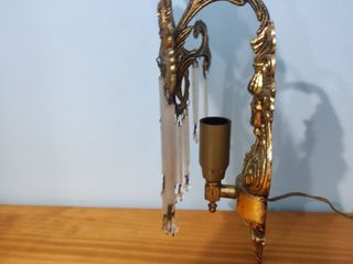 2 Apliques para pared de bronce