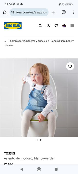 Váter bebé portátil y adaptador váter