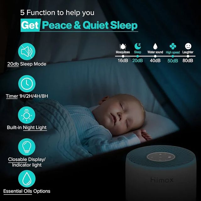 Purificador de aire y ambientador aromaterapia