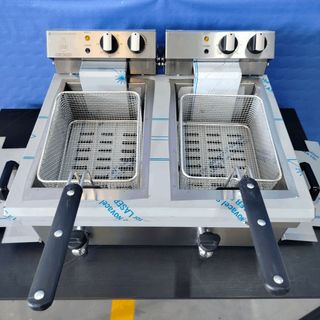 ⌚TE⍏ Freidora 10+10L con Grifo Desagüe