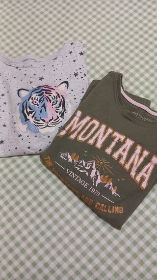 Lote camisetas manga larga mujer 