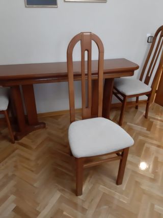 Mesa de comedor/ libro + sillas