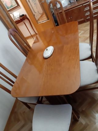 Mesa de comedor/ libro + sillas