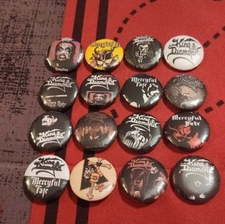 Lote King Diamond caja + chapas