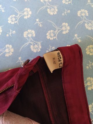 Pantalón granate mujer talla M