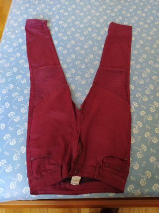 Pantalón granate mujer talla M