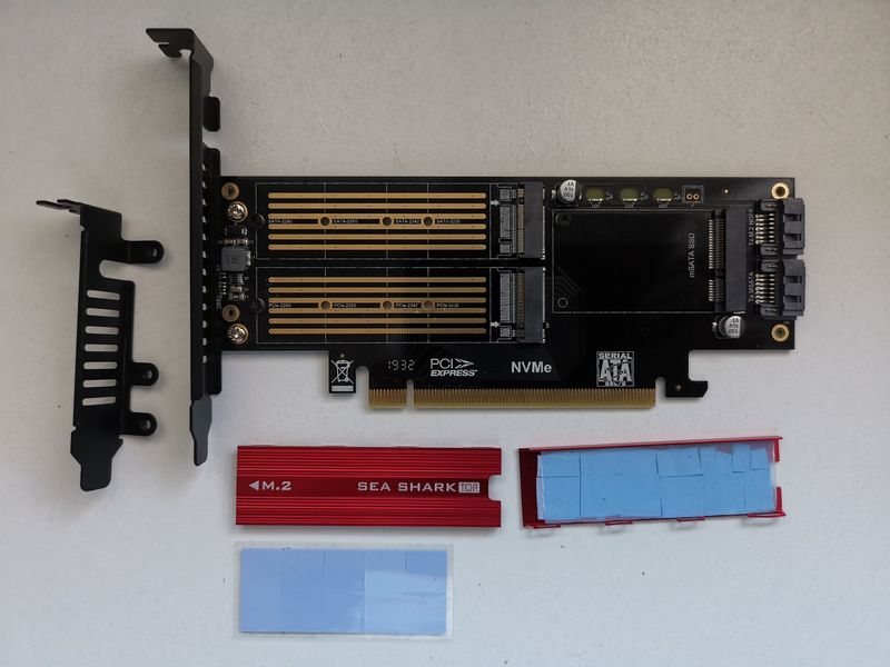 Tarjeta expansión PCI-E 3 JEYI NVME SATA SDD M.2