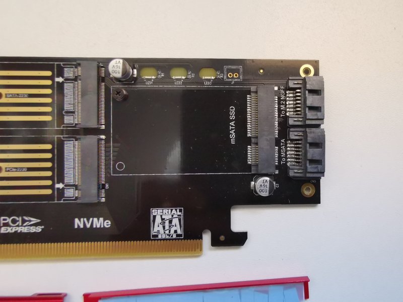 Tarjeta expansión PCI-E 3 JEYI NVME SATA SDD M.2 afbeelding 7