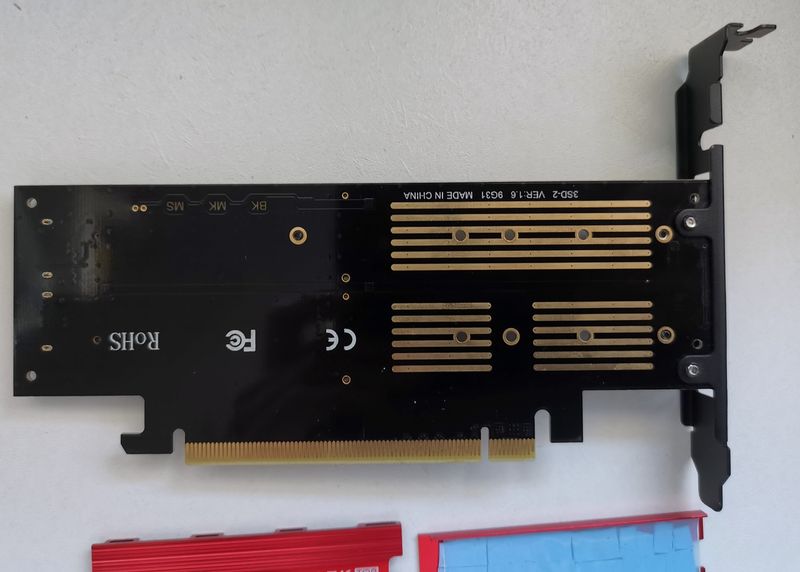 Tarjeta expansión PCI-E 3 JEYI NVME SATA SDD M.2 afbeelding 2