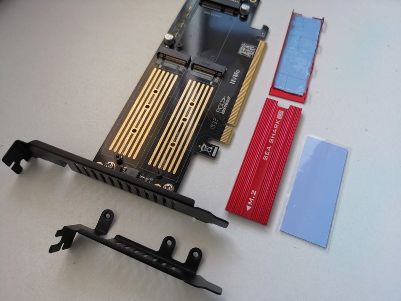 Tarjeta expansión PCI-E 3 JEYI NVME SATA SDD M.2 afbeelding 4