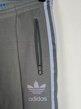 Pantaloni Larghi Grigio Bianco Donna M