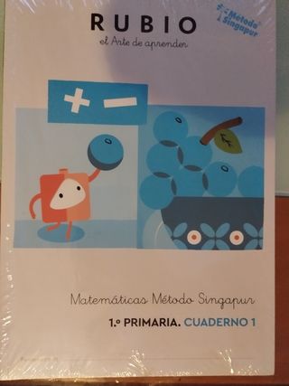 Libro matemáticas Rubio primero primaria