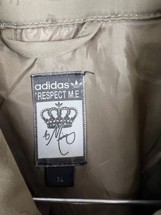 Adidas X Missy Giacchetta Beige Marrone S