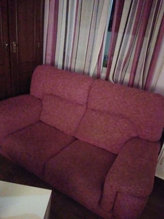 Sofa de 2 plazas color buganvilla