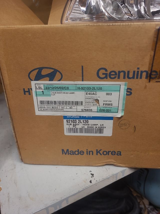 Faro delantero izquierdo hyundai i30