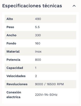 Batidora MLS 2 Profesional de Bebidas