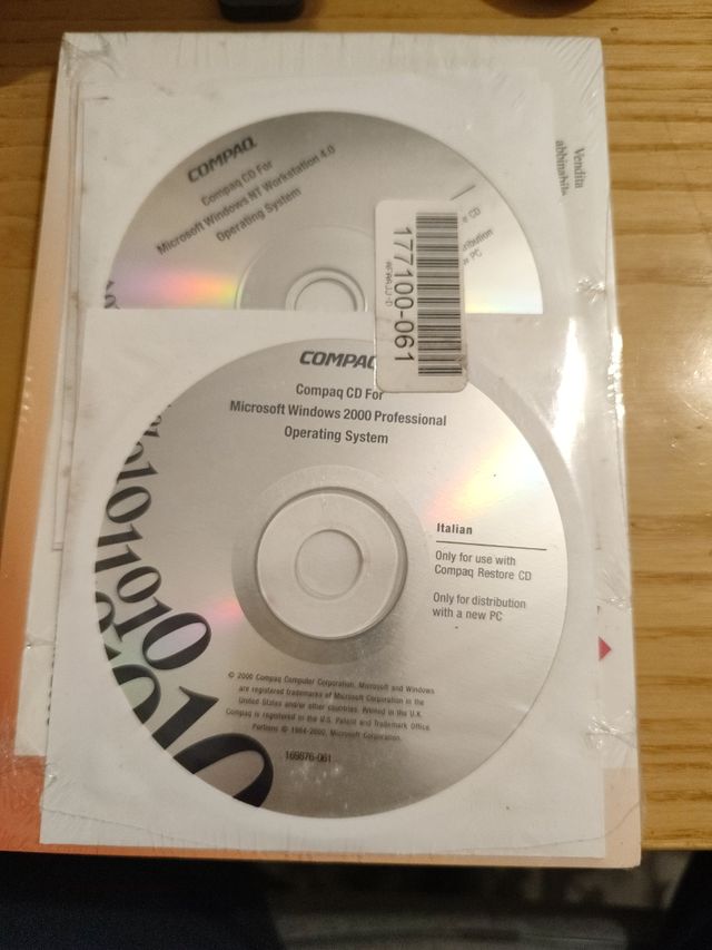 Manuale e CD Windows NT e Win 2000