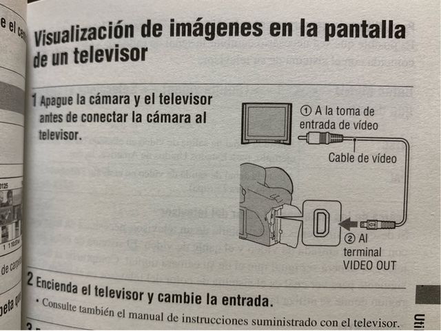 Cable micro usb / AV cámara Sony Alpha 350