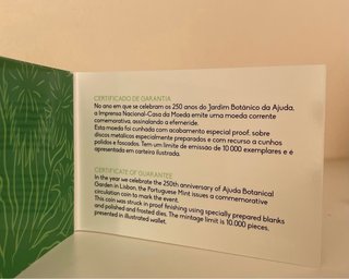 2 euro Portogallo 2018 Giardino di Ajuda Proof BE