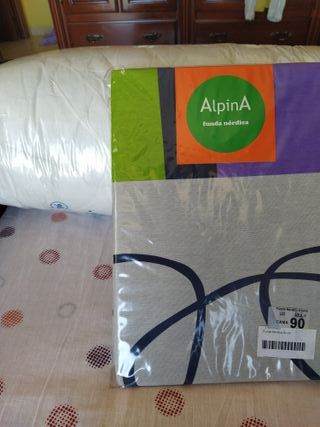 Funda nórdica con relleno.