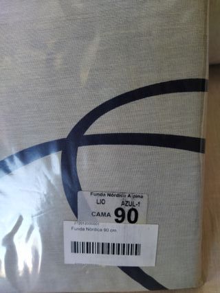 Funda nórdica con relleno.