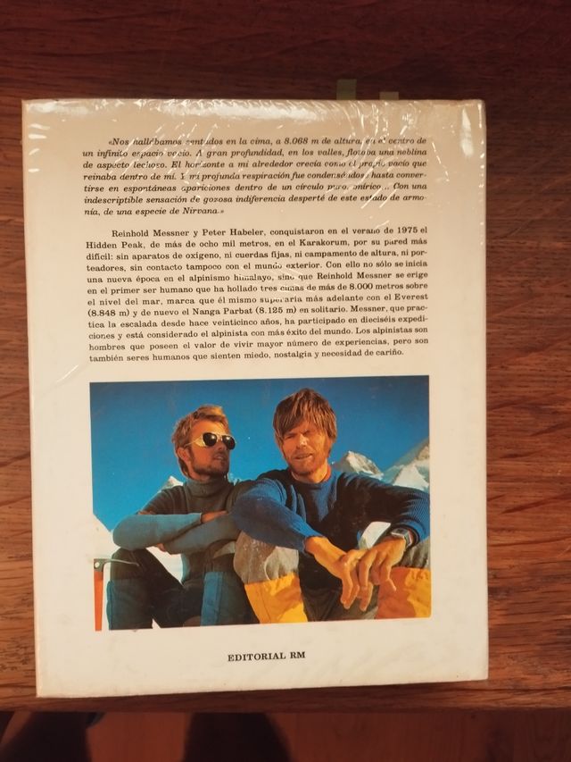 El desafío. Reinhold Messner. Autografo.